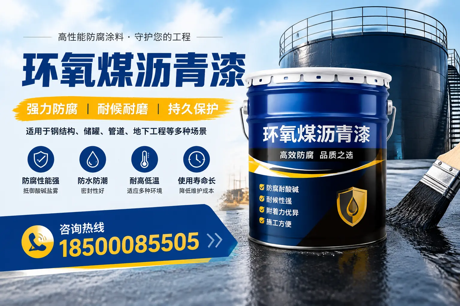 环氧煤沥青漆在工业中的应用，赣州企业的选择
