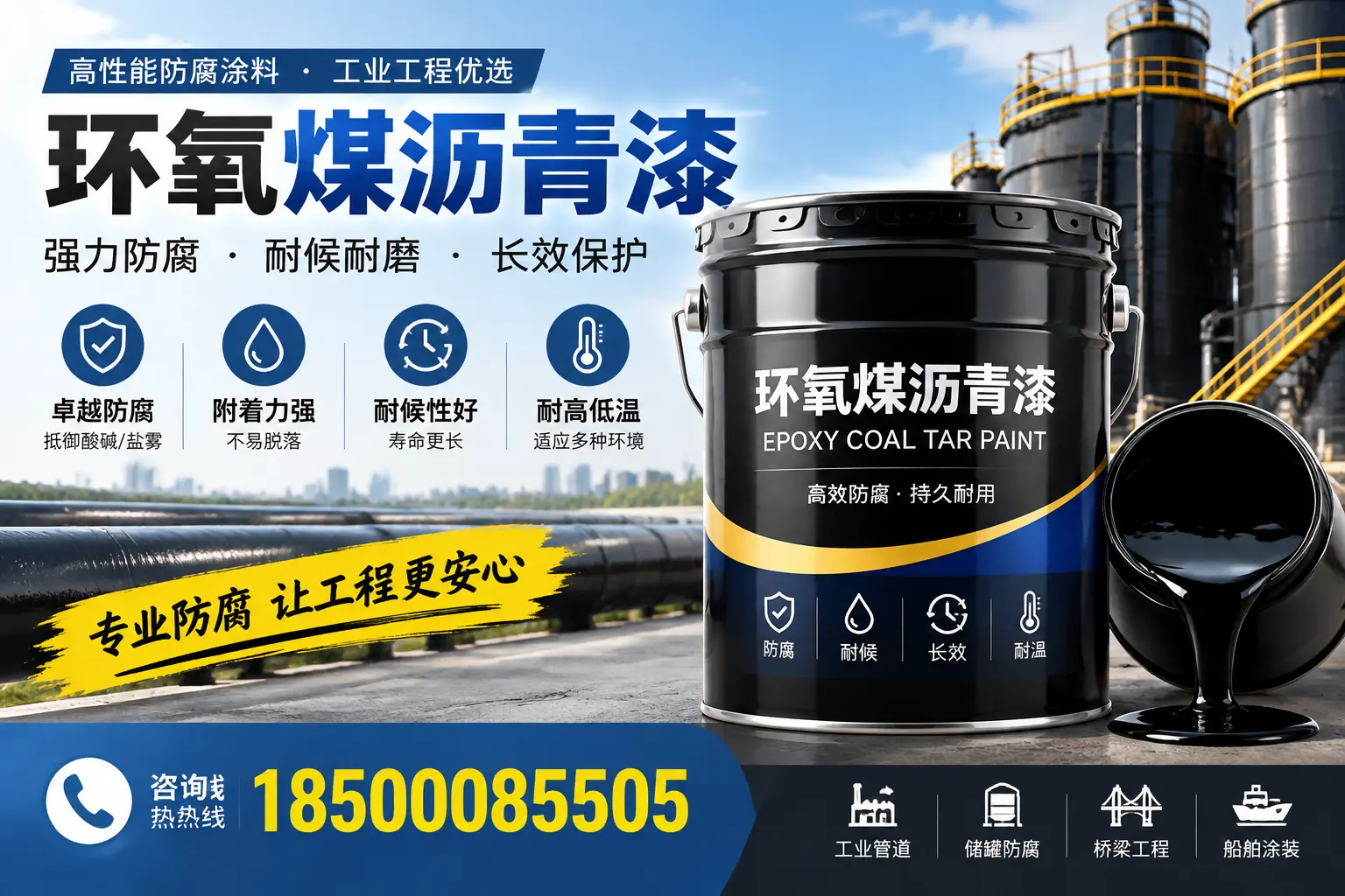 环氧煤沥青漆的施工方法与注意事项，确保在赣州顺利完成